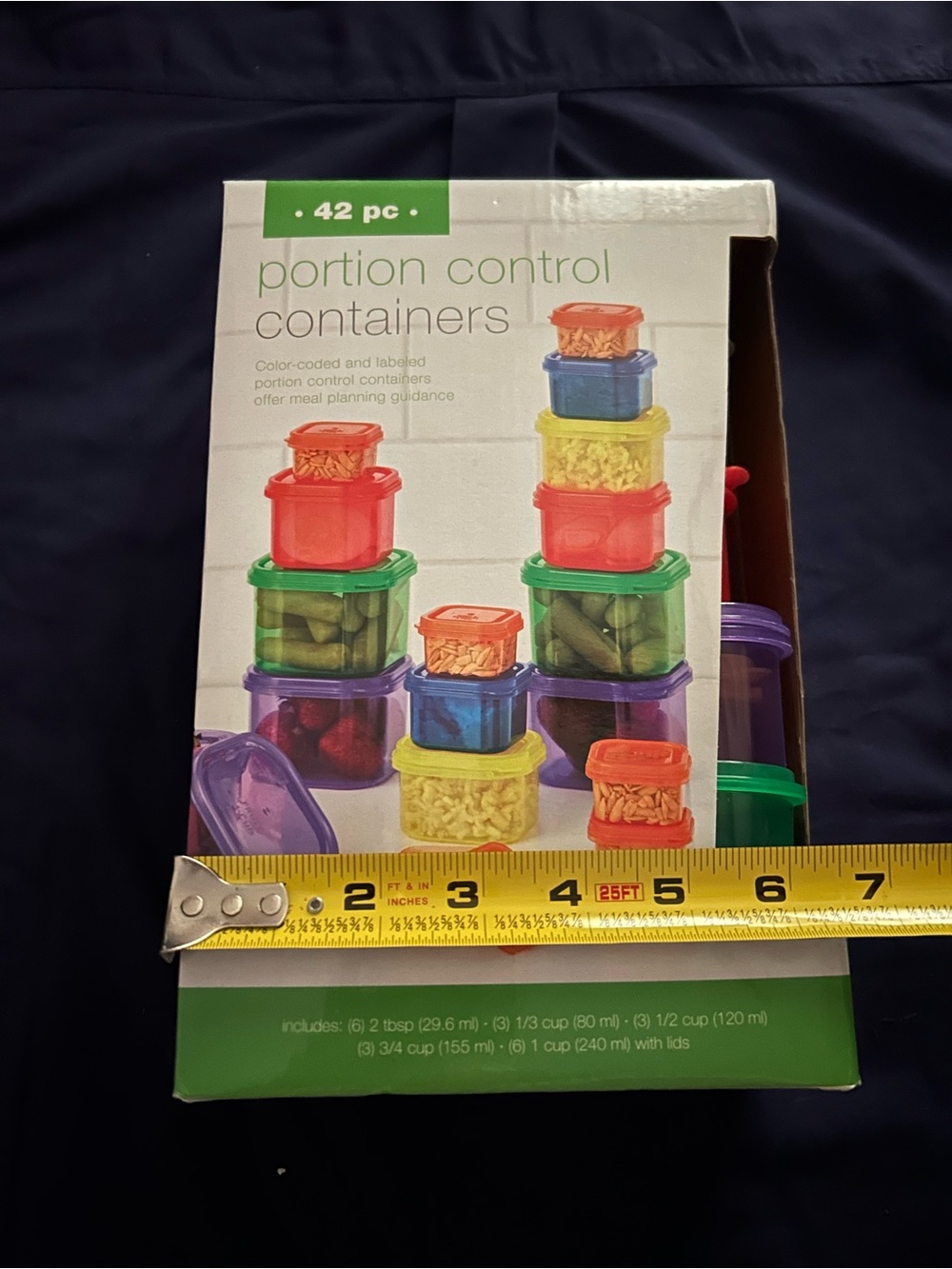 Portion Control Containers - Multicolor Food Storage Set - Picture 5 of 5